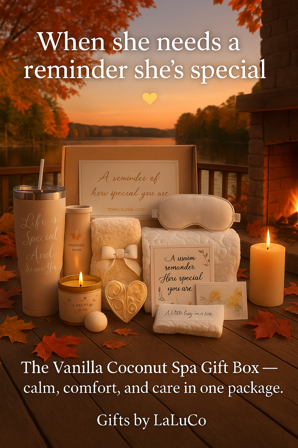 Vanilla Coconut Spa Gift Box — Calm, Comfort, and Care